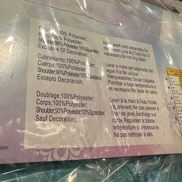 NWT Elsa Frozen Girl's Size 7 to 8 Halloween Costume - Picture 6 of 11